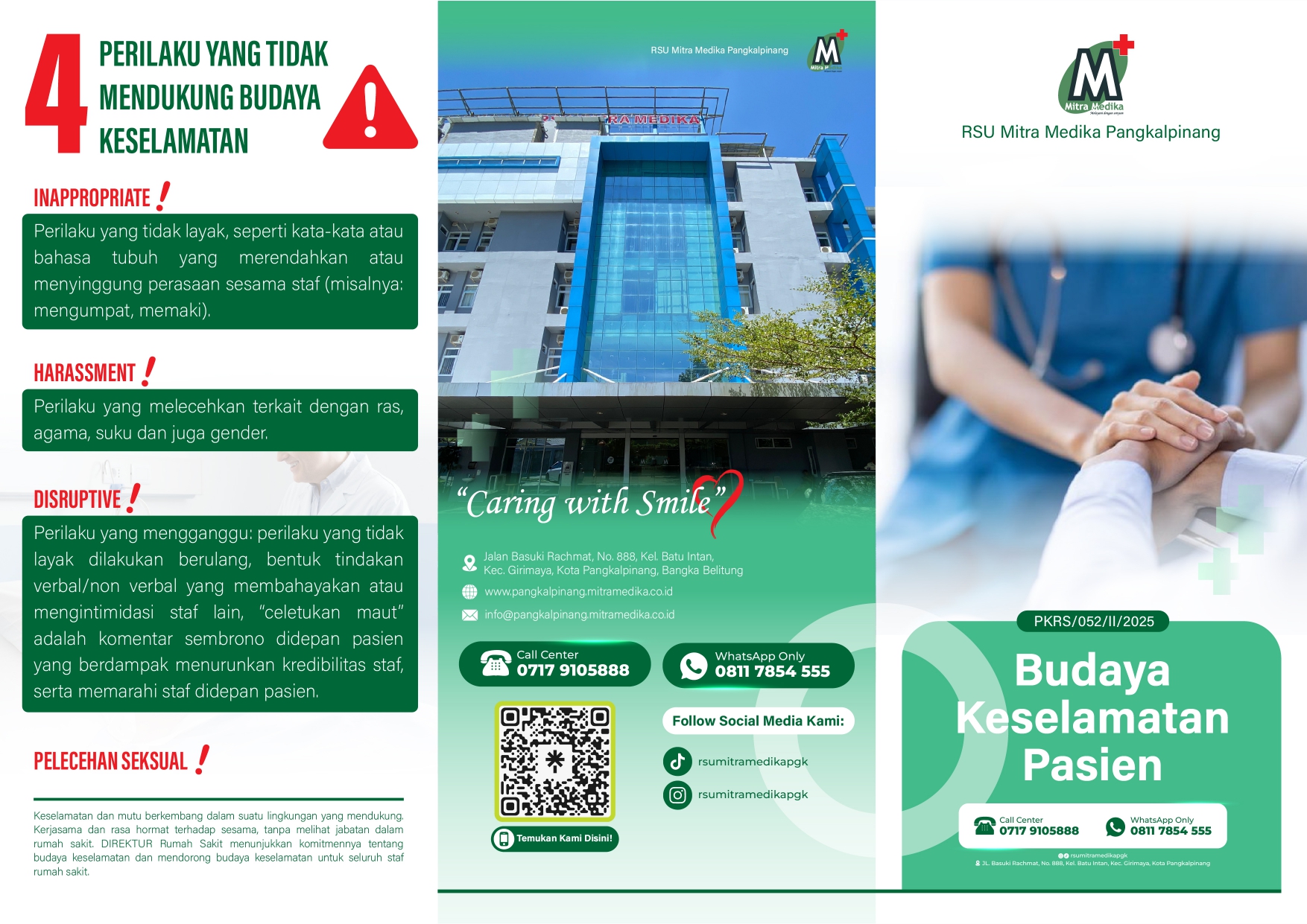 Poster Budaya Keselamatan Pasien (PKRS) — Lembar 1