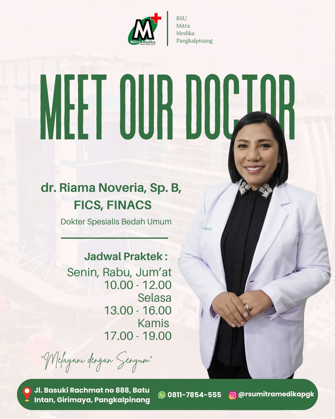 Foto dr. Riama Noveria, Sp.B, FICS, FINACS